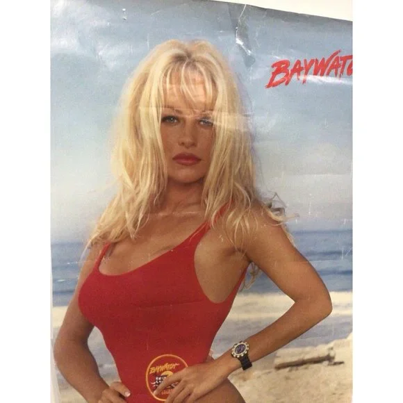 Vintage 1995 Poster Locker Room Sexy Pamela Anderson Baywatch C.J. Parker Canada - Picture 5 of 6